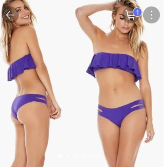 l*space Size M Swim Swimsuit Bikini Bottoms - Picture 2 of 7